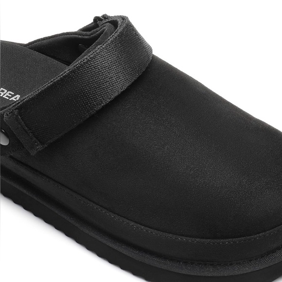 Dream Pairs Round-Toe Platform Mule Clogs Indoor/Outdoor Memory-Foam Black - Picture 2 of 6